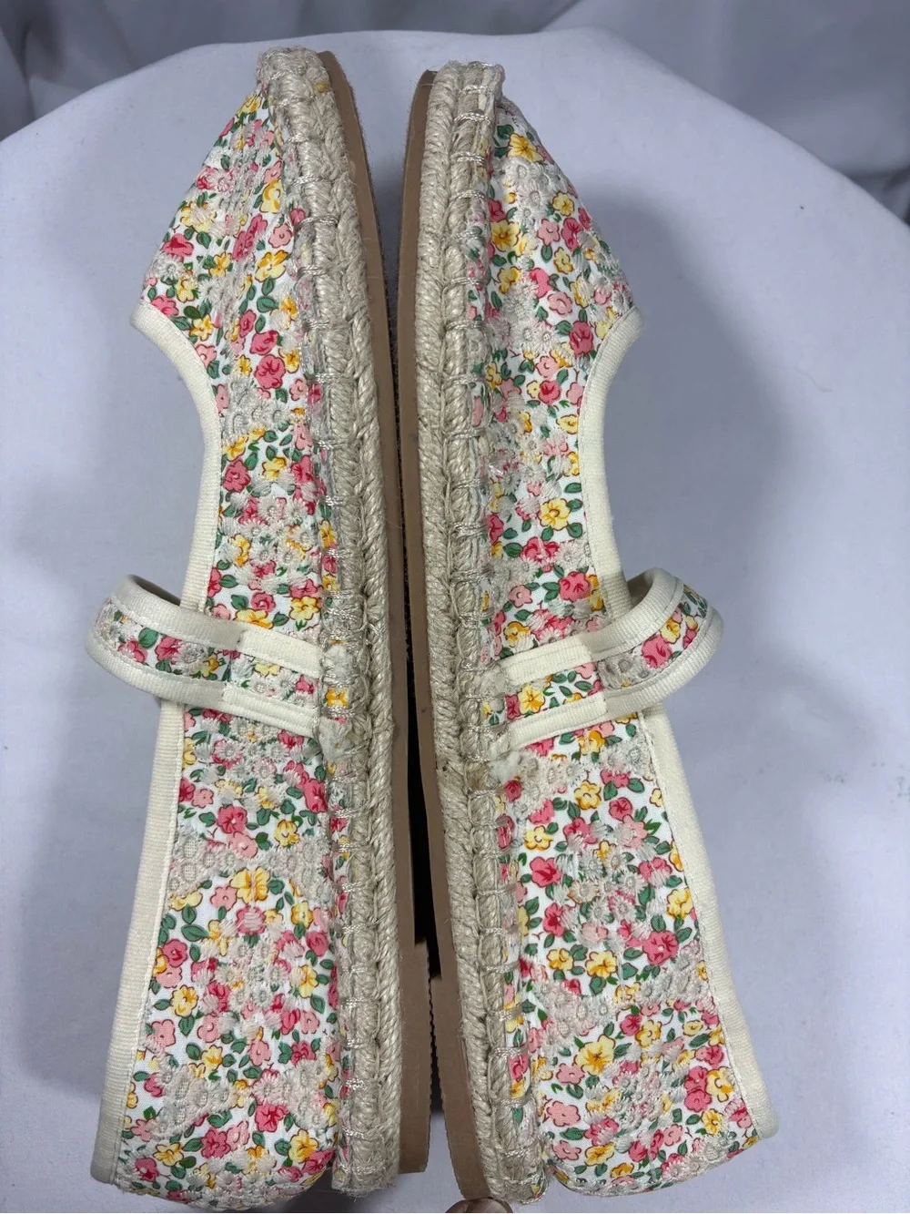 CL By Chinese Laundry Women's Floral Cottage Mary Jane Espadrille Flats Sz 11M